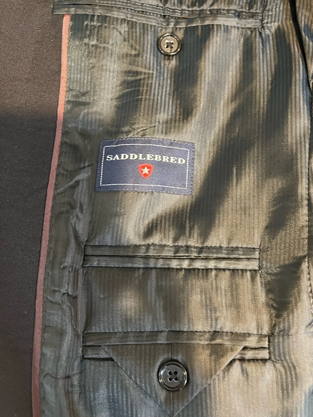 Saddlebred Navy Two-Button Men's Sport Coat